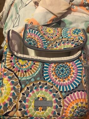 Vera Bradley Quilted Lunch Box in Multicolor Mosaic